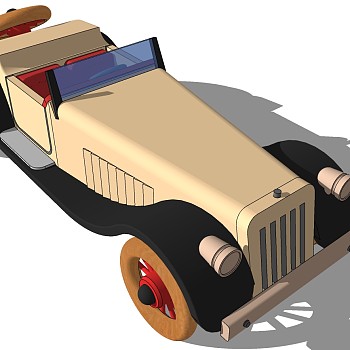 (53)儿童玩具车sketchup草图模型下载