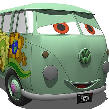 (54)儿童玩具车sketchup草图模型下载