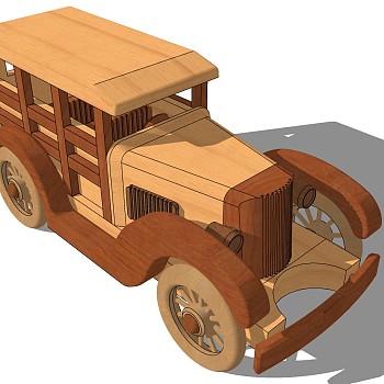(55)儿童玩具车sketchup草图模型下载