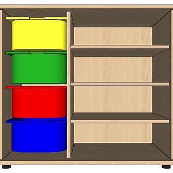 儿童幼儿园家具书柜玩具柜子 (10)