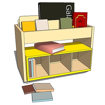 儿童幼儿园家具书柜玩具柜子 (12)