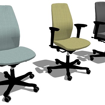 07现代办公椅子组合esketchup草图模型下载