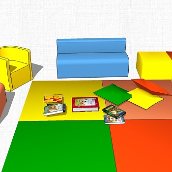 幼儿园儿童家具沙发休闲沙发 (2)