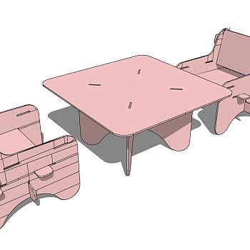 幼儿园家具儿童书桌椅子教室桌椅1 (10)