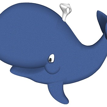 (15)鲸鱼鲨鱼玩具sketchup草图模型下载