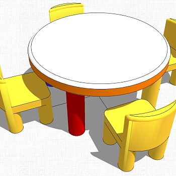 幼儿园家具儿童书桌椅子教室桌椅1 (2)