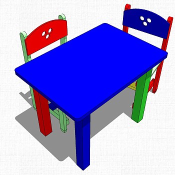 幼儿园家具儿童书桌椅子教室桌椅 (19)