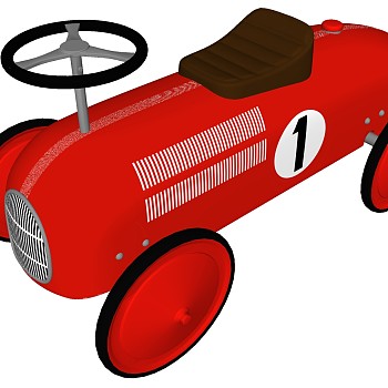 (6)儿童玩具车sketchup草图模型下载