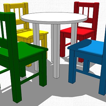 幼儿园家具儿童书桌椅子教室桌椅 (10)