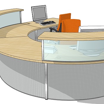 现代开敞办公室工位办公椅 (8)