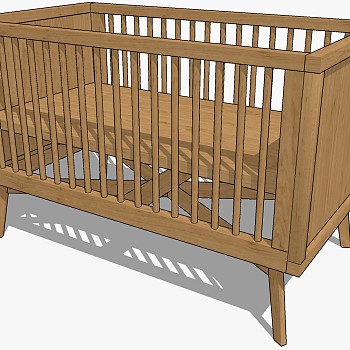 现代儿童床婴儿床摇篮 (10)