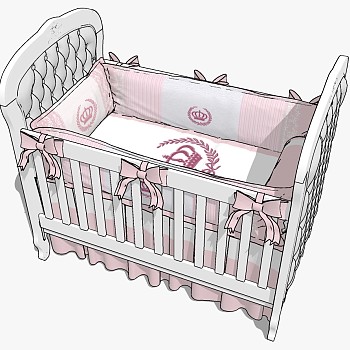欧式儿童床婴儿床摇篮 (14)