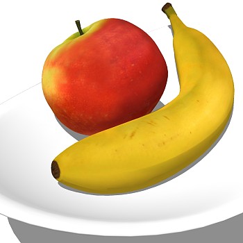 水果 香蕉苹果 陶瓷果盘