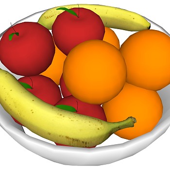 水果 苹果香蕉橙子陶瓷果盘