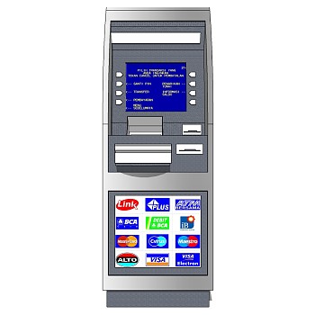 100银行ATM24小时自动取款机合集 sketchup草图模型下载