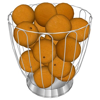 水果 橙子不锈钢果篮果盘