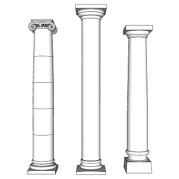 欧式法式罗马柱柱头柱子 (2)