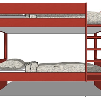 18现代简约实木上下铺单人床木架子床