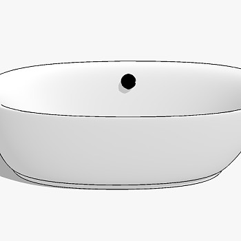 现代卫浴浴缸sketchup草图模型下载 (22)