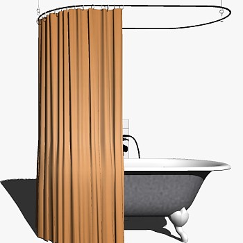 现代卫浴浴缸sketchup草图模型下载 (21)