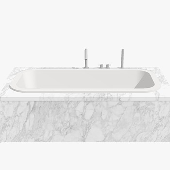 现代卫浴浴缸sketchup草图模型下载 (18)