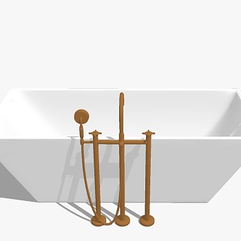 现代卫浴浴缸sketchup草图模型下载 (12)