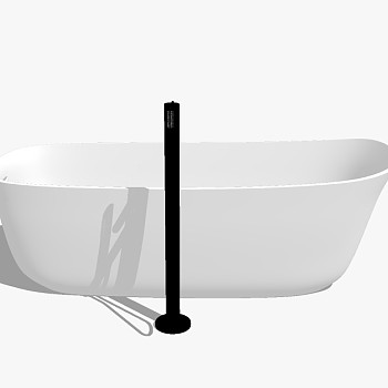 现代卫浴浴缸sketchup草图模型下载 (11)