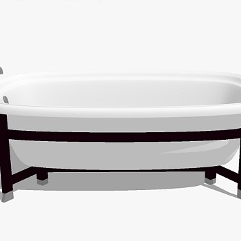 现代卫浴浴缸sketchup草图模型下载 (9)