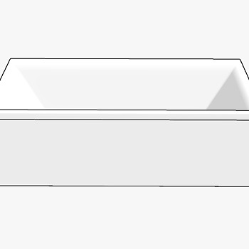 现代卫浴浴缸sketchup草图模型下载 (1)