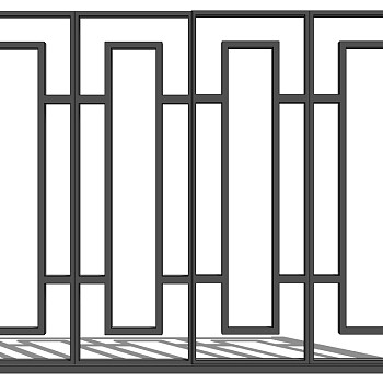 中式铁艺栏杆护栏扶手 (97)