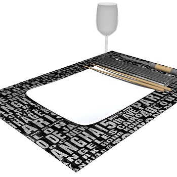 餐具盘子刀叉餐具盘子刀叉SketchUp草图模型下载 (5)