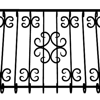 欧式法式铁艺护栏栏杆 (7)