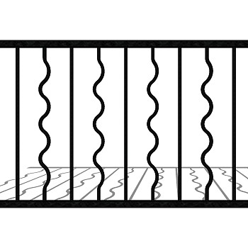 欧式铁艺栏杆护栏扶手 (90)