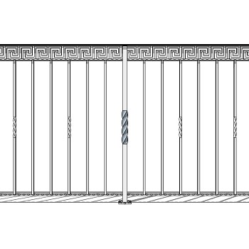 欧式铁艺栏杆护栏扶手 (101)