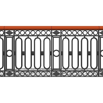 欧式铁艺栏杆护栏扶手 (109)