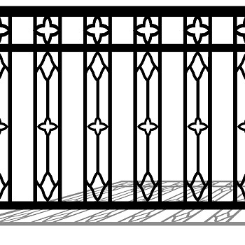 欧式铁艺栏杆护栏扶手 (114)
