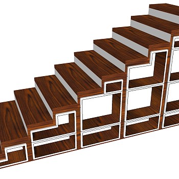 现代木制楼梯 (8)