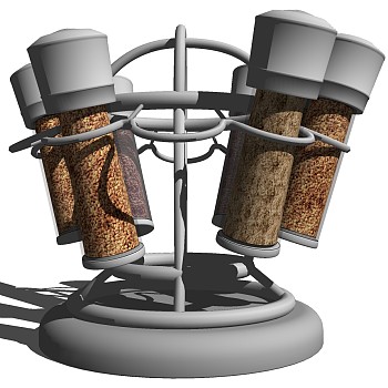 24-现代厨房摆件调料罐瓶子