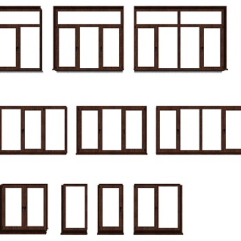 (34)现代建筑阳台窗户sketchup草图模型下载