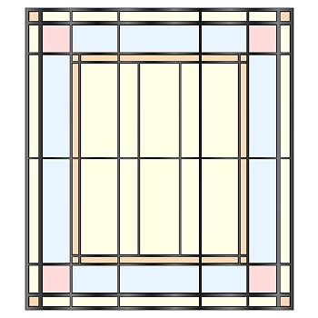 (23)欧式彩绘玻璃窗户sketchup草图模型下载