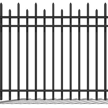 (29)欧式铁艺护栏围墙大门sketchup草图模型下载