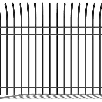 (28)欧式铁艺护栏围墙大门sketchup草图模型下载