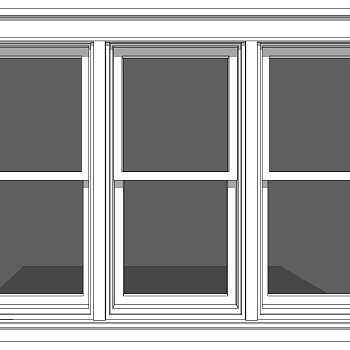 现代建筑阳台窗户su草图模型下载 (21)