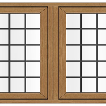 现代建筑阳台窗户su草图模型下载 (18)