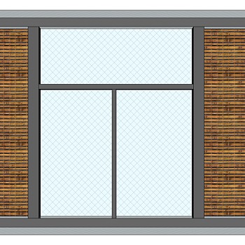 现代建筑阳台窗户su草图模型下载 (15)
