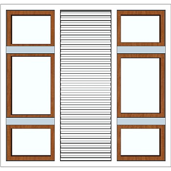 现代建筑阳台窗户su草图模型下载 (13)