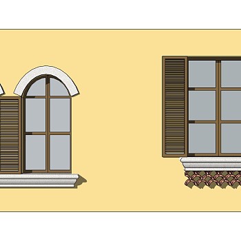 欧式建筑别墅窗窗户 (28)