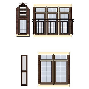 欧式建筑别墅窗窗户 (24)