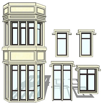 欧式建筑别墅窗 (35)