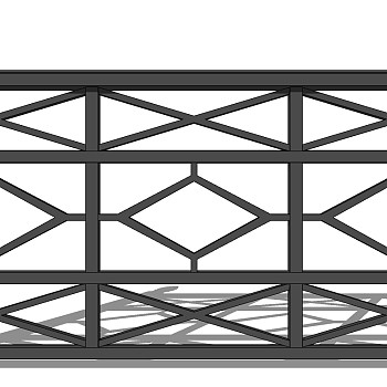中式铁艺栏杆护栏扶手 (105)